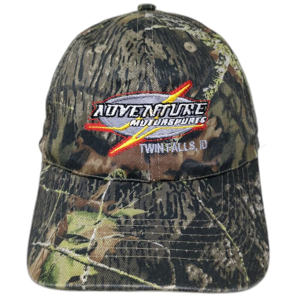 Tandy Adventure Motorsports Twin Falls Idaho Green Camo OSFM Baseball Cap Hat